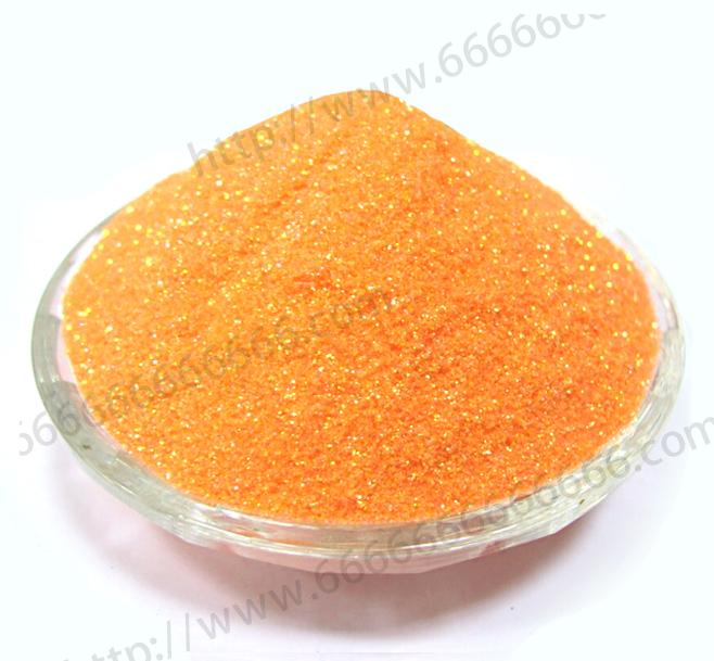荧光幻彩橙 1/128金葱粉（高温六角形）