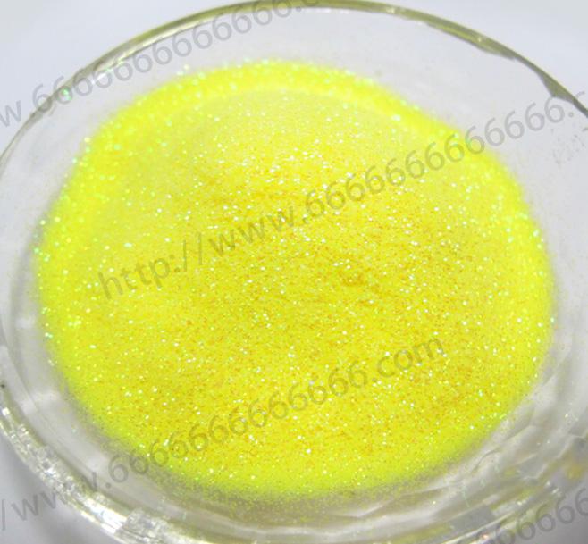荧光幻彩黄 1/128金葱粉（高温六角形）